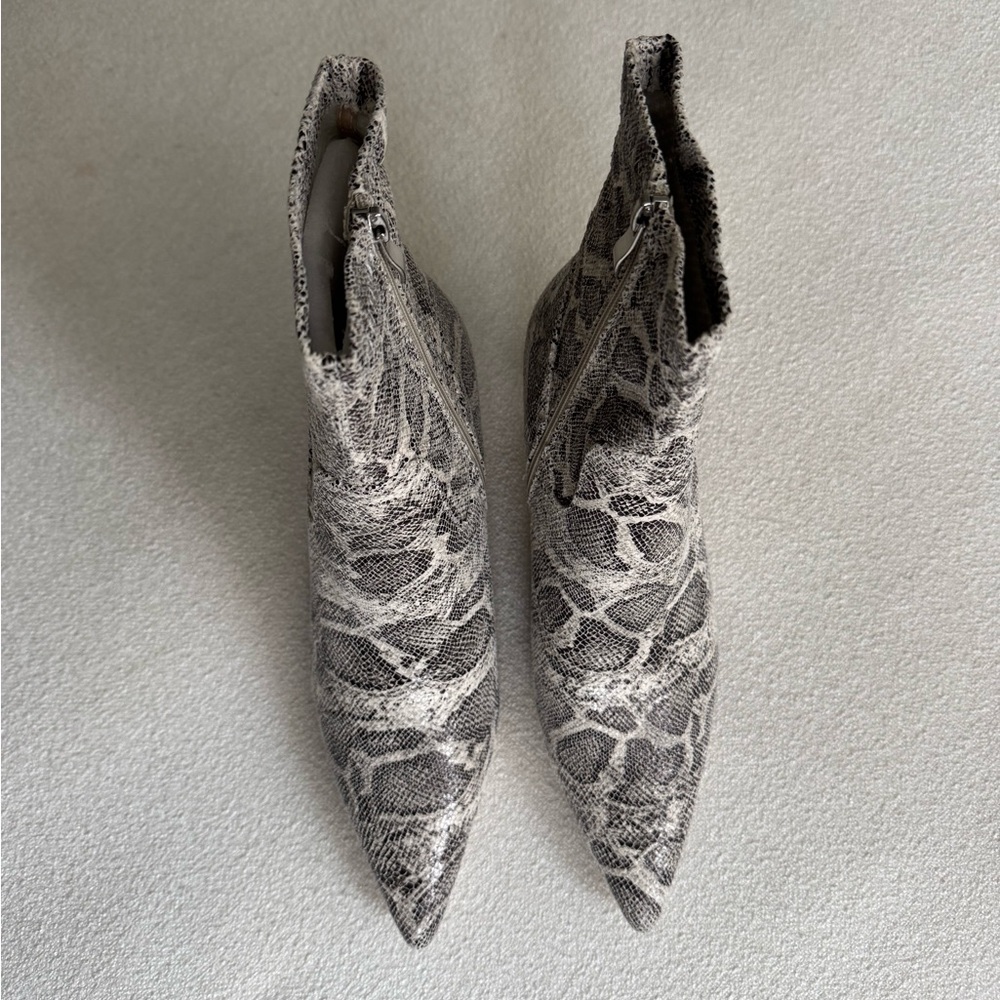Azalea Wang Snakeskin Ankle Boots - Picture 2 of 2